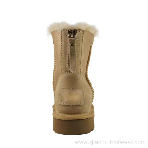 Functional Zipper Warm Snow Boots